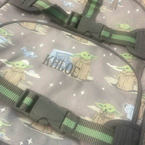 New! Pottery Barn Kids Large Mackenzie Backpack in Baby Yoda Grogu Mandolorian - Picture 7 of 7